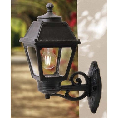 Fumangali BISSO MARY Classic Decorative Outdoor Wall Light E27 Black/White Made in Italy
