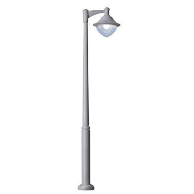 Fumangali Ektor 2500 Midipilar VIVI 400 Led Pole Lights with Pole 30w Grey Made in Italy