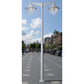 Fumangali EKTRO 4000 with 2L Pilar with VIVI 500 Led Pole Lights with Pole 2x50w Grey Made in Italy