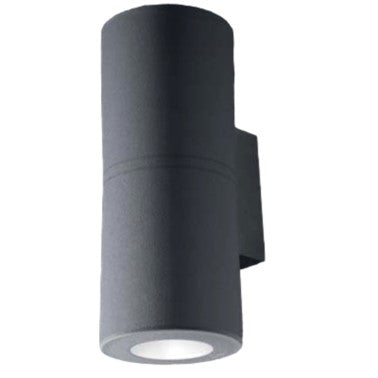 Fumangali FRANCA 90 WALL 2L Narrow Beam Outdoor wall Lights 2x3.5w Black Made in Italy