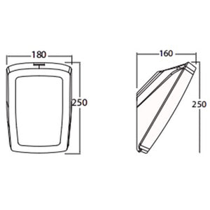 Fumangali GERMANA Led Outdoor Wall Lights E27 Black Made in Italy