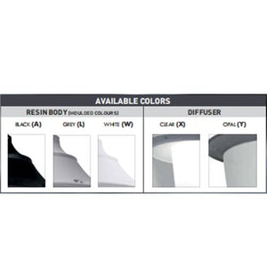 Fumangali GINO 400 Led Pole Head Lights 30w/50w Grey Made in Italy