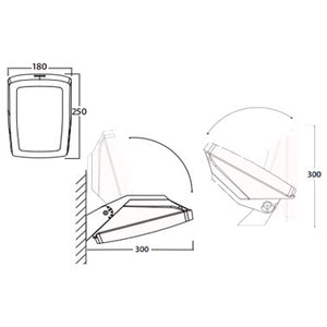 Fumangali GIOVA/GERMANA Led Outdoor Wall Lights E27 Black Made in Italy