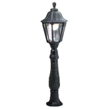 Fumangali IAFET R NOEM Classic Garden Bollard Lights 15w/30w Black/White Made in Italy