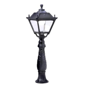Fumangali IAFET. R TOBIA Classic Garden Bollard Lights 15w/30w Black/White Made in Italy