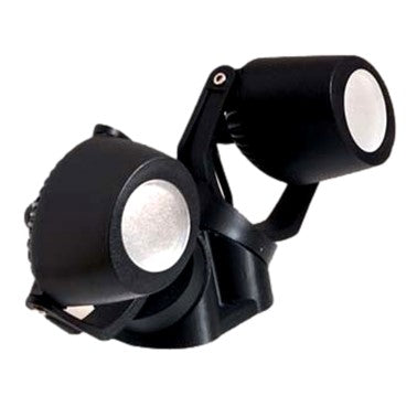 Fumangali MINI TOMMY EL - 2 WALL 2L Garden Surface Spot Lights 2x3.5w Black Made in Italy