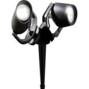 Fumangali MINI TOMMY EL - WALL 2L Garden Spike Lights 2x3.5w Black Made in Italy