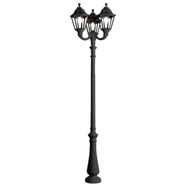 Fumangali NEBO OFIR NOEMI 3L Classic Pole Light with Pole 15w/30w Black/White Made in Italy