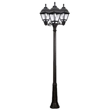 Fumangali RICU BISSO CEFA 3L Classic Pole Light with Pole E27 Black/White Made in Italy