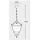 Fumangali SICHEM TOBIA Outdoor Hanging Lights 15w/30w Black/White Made in Italy