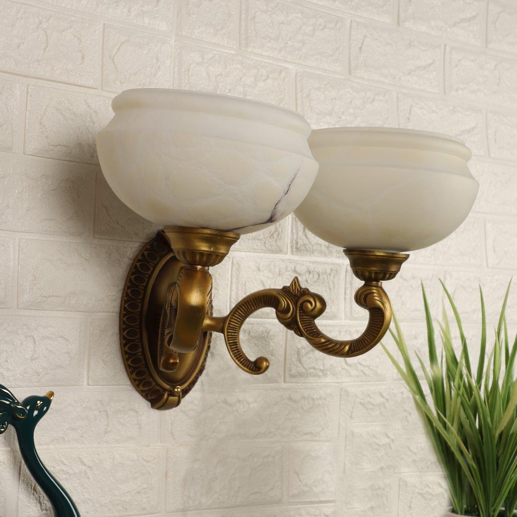 Dorada Gold Metal Wall Light G-85006-2W-CFL-HALO