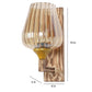G20 Brown Wood Wall Light | G-020-1W | Included Bulb | Eliante by Jainsons Lights
