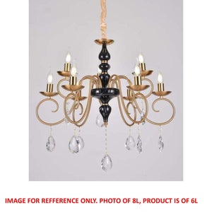 GEH-6237-6P Candle Arm Chandelier