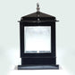ELIANTE Black Acrylic Base Transparent Acrylic Shade Gate Light - Glass-House-Gl - Inbuilt LED