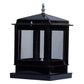 ELIANTE Black Acrylic Base Transparent Acrylic Shade Gate Light - Glass-House-Gl - Inbuilt LED