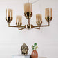 Glowra Gold Iron Chandelier  | E27 holder | Included Bulb | Eliante by Jainsons Lights
