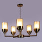 Glowra Gold Iron Chandelier  | E27 holder | Included Bulb | Eliante by Jainsons Lights