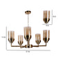 Glowra Gold Iron Chandelier  | E27 holder | Included Bulb | Eliante by Jainsons Lights