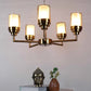 Glowra Gold Iron Chandelier  | E27 holder | Included Bulb | Eliante by Jainsons Lights