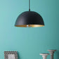 Black & Gold Metal Hanging Light GOLA-12-INCH-P5-BK-GOLD
