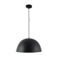 Black & White Metal Hanging Light GOLA-12-INCH-P5-BK-WH