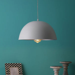 White Metal Single Hanging Light GOLA-12-P5-WH-ANTI-BLUE