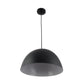 Black & White Metal Hanging Light GOLA-15-INCH-P5-BK-WH