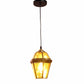 Jazmin Gold Brass Hanging Light | js-no1-brass-1lp | Included Bulb | Eliante by Jainsons Lights