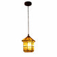 Mabel Gold Brass Hanging Light | JS-2424-1LP-SQ-Brass | Included Bulb | Eliante by Jainsons Lights