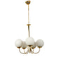 Gabrielle Gold Iron Globe Chandelier | JS-27001-5LP | Included Bulb | Eliante by Jainsons Lights