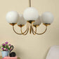 Gabrielle Gold Iron Globe Chandelier | JS-27001-5LP | Included Bulb | Eliante by Jainsons Lights