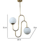 Baley Gold Iron Hanging Light | 5019-2LP | Included Bulb | Eliante by Jainsons Lights