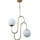 Baley Gold Iron Hanging Light | 5019-2LP | Included Bulb | Eliante by Jainsons Lights