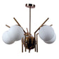 Dark Gold Glass Globe Chandelier | S-12901-5LP | Included Bulb | Eliante by Jainsons Lights