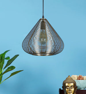 Willard Gold Iron Hanging Light | JS-5370-1LP | Included Bulb | Eliante by Jainsons Lights