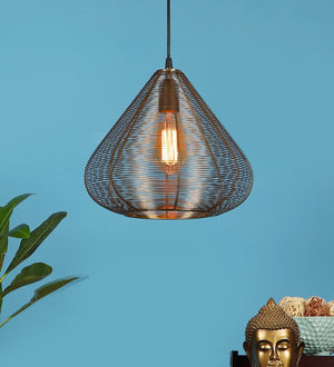 Willard Gold Iron Hanging Light | JS-5370-1LP | Included Bulb | Eliante by Jainsons Lights