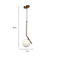 Bennit Gold Iron Hanging Light | Z-509-1LP | Included Bulb | Eliante by Jainsons Lights