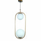 Nowra Gold Iron Hanging Light | JS-4750-2LP | Included Bulb | Eliante by Jainsons Lights