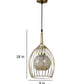 Yokos Gold Iron Hanging Light | pinzar-1lp-gold | Included Bulb | Eliante by Jainsons Lights