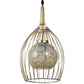 Yokos Gold Iron Hanging Light | pinzar-1lp-gold | Included Bulb | Eliante by Jainsons Lights