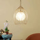Yokos Gold Iron Hanging Light | pinzar-1lp-gold | Included Bulb | Eliante by Jainsons Lights