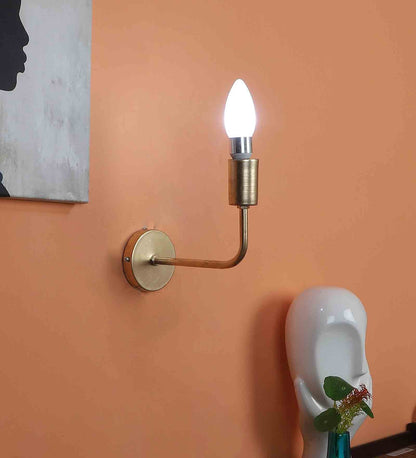 Creative Iron Candle Wall Light (Gold) | 1041-1W | Included Bulb | Eliante by Jainsons Lights