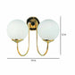Contemporary Gold Iron Wall Sconces | JS-27001-2W | Included Bulb | Eliante by Jainsons Lights