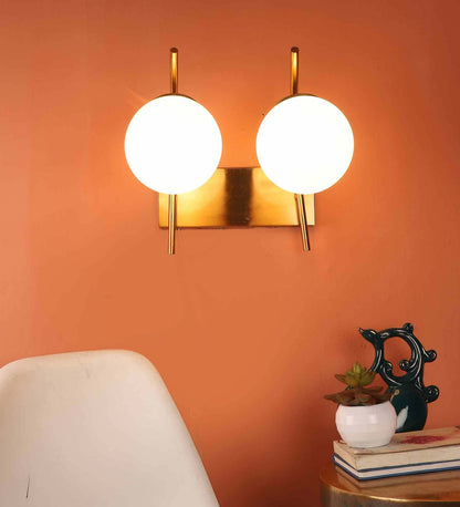 Carolie Metal Novelty Wall Light (Antique Gold) | JS-12901-2W | Included Bulb | Eliante by Jainsons Lights