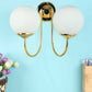 Contemporary Gold Iron Wall Sconces | JS-27001-2W | Included Bulb | Eliante by Jainsons Lights