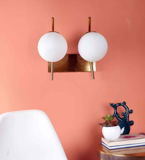 Carolie Metal Novelty Wall Light (Antique Gold) | JS-12901-2W | Included Bulb | Eliante by Jainsons Lights