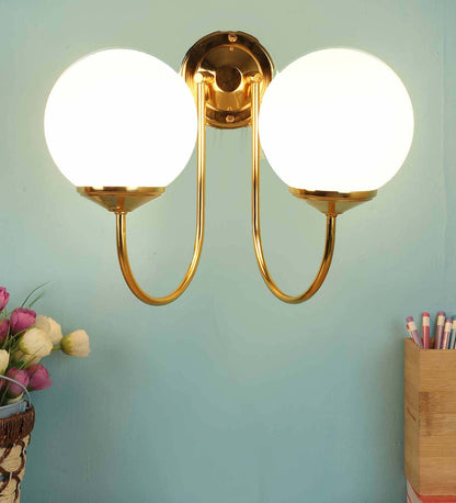 Contemporary Gold Iron Wall Sconces | JS-27001-2W | Included Bulb | Eliante by Jainsons Lights