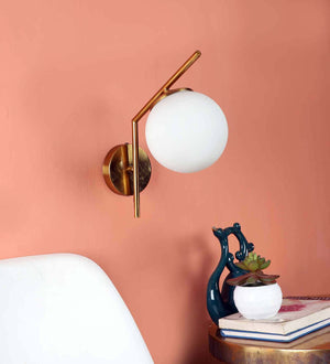 Florence Gold Iron Wall Sconces | JS-12901-1W | Included Bulb | Eliante by Jainsons Lights