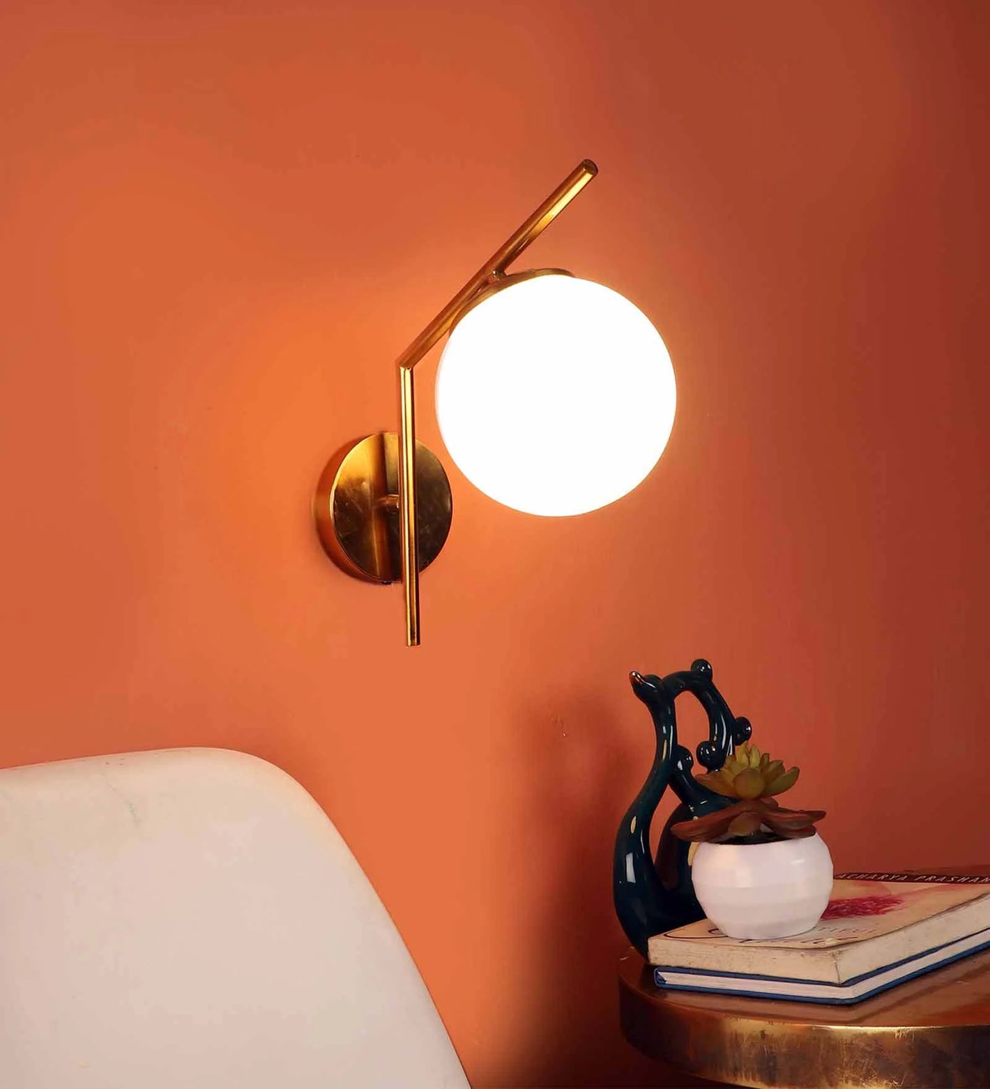 Florence Gold Iron Wall Sconces | JS-12901-1W | Included Bulb | Eliante by Jainsons Lights
