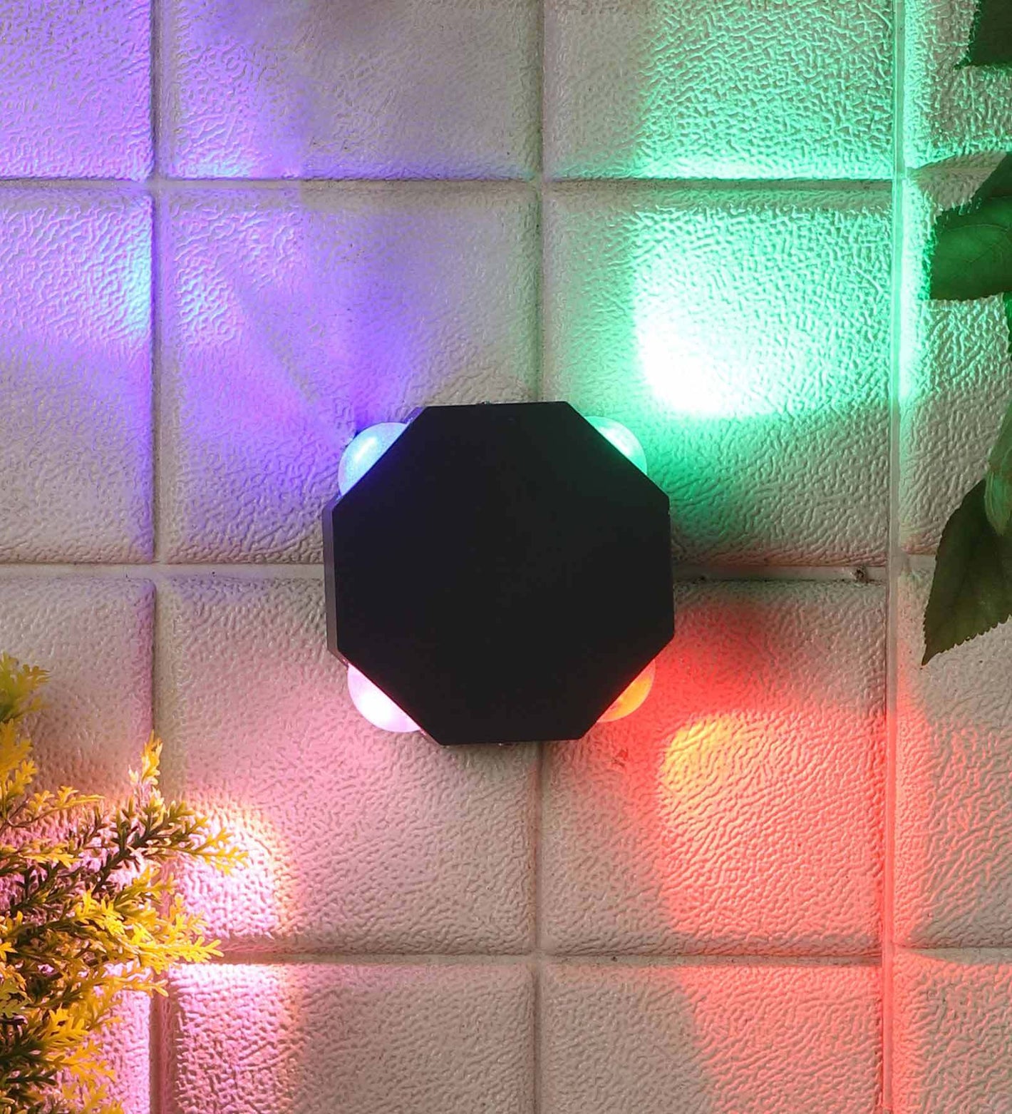 Nexus Grey Aluminium Outdoor Wall Light | EL-264-4X1W-R,G,B | Included Bulb | Eliante by Jainsons Lights